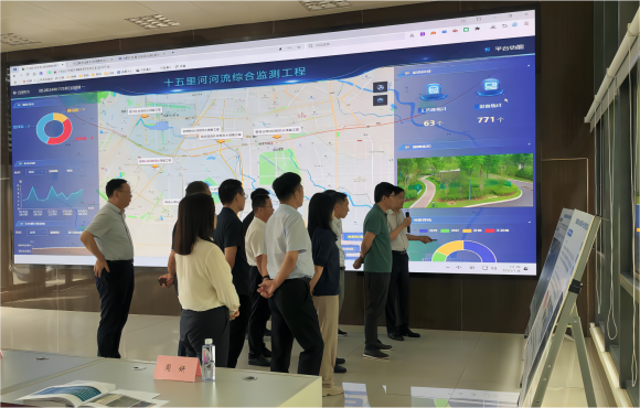 李建中一行调研LETOU乐投十五里河道域治理项目